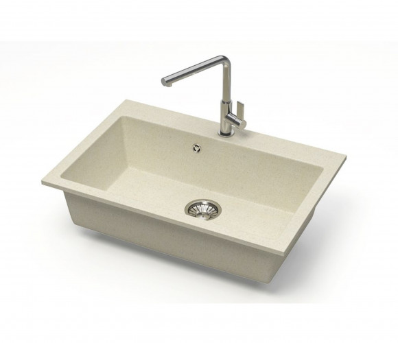 Мойка Модель 39,  755х505х200мм, Бежевый Q2  Мрамор
