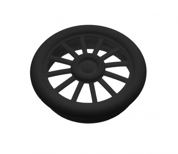 Решетка вентиляционная черная D-40 мм.