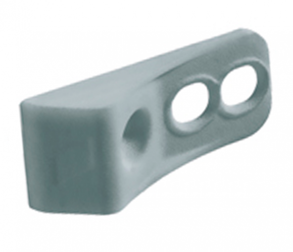 9236460 Направляющий упор для складных дверей, пластик, цвет серый