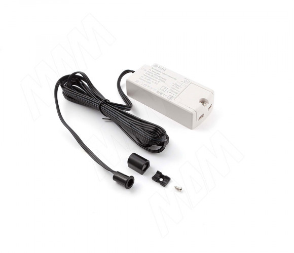 Выключатель инфракрасный (IR) на взмах руки, врезной, черный, 220V, 250W SW2-MS-FM-1BL