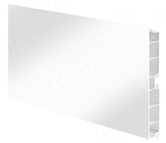 Цоколь пластиковый (высота 100, длина 4000 мм), Белый глянец 10.0420RN 4M