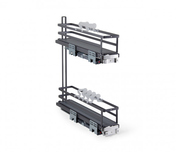 Cargo mini 150мм FLORA PUSH KR05/1/4/150/L/GRPH, боковое крепление ГРАФИТ   БОЯРД