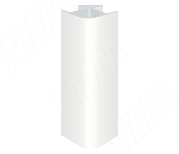 Уголок цоколя 90гр универсальный (высота 100), белый 19.4801R.10