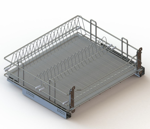 Cargo 900мм Посудосушитель выкатной GTV, хром