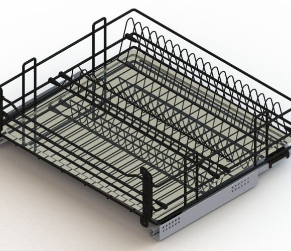 Cargo 700мм Посудосушитель выкатной GTV, черный