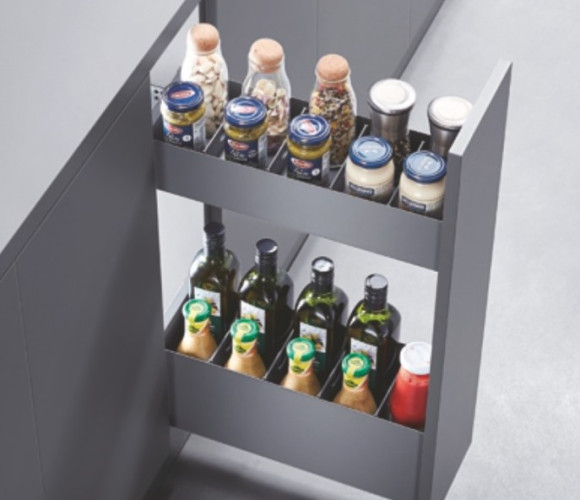 Cargo mini 150мм DTC PURE-PRO HK, бок.крепл. Лев.+ Пр., серая(HK450A150Z01,E30) 0021917