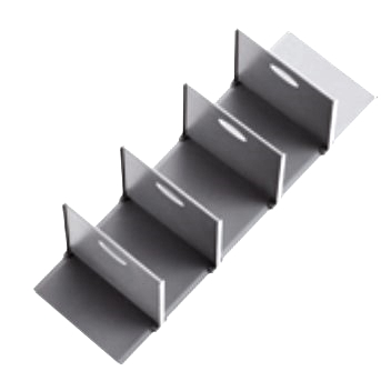 Делитель нижней полки бутылочниц  DTC PURE-PRO HК KB=150мм, серый (НК10075450-97,Н11) 0021922