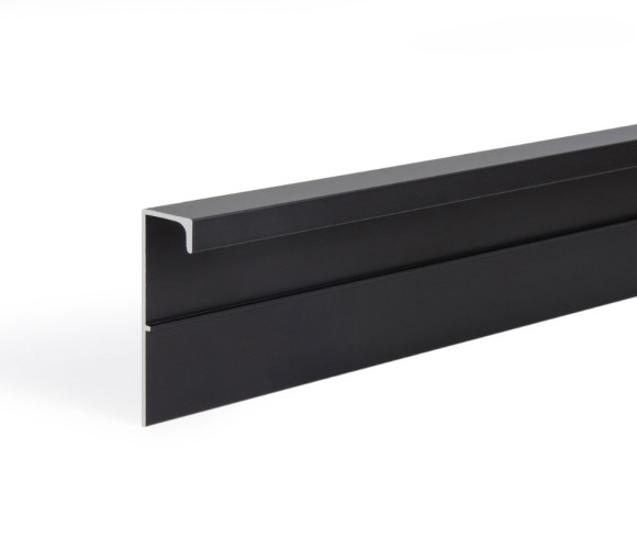 RP005BL.1/000/3000 Черный матовый (Ручка-профиль мебельная AL) LEGENDA