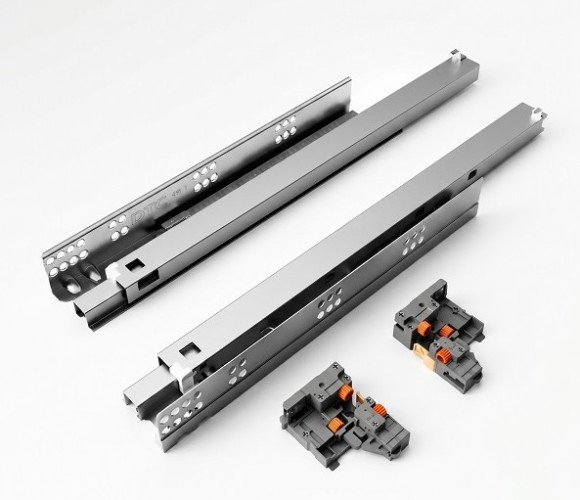 Направляющие скрыт. монт. DTC 300 35кг 3D, полного выдв. Push (DS10300GX+ODSD04-A) 0025240